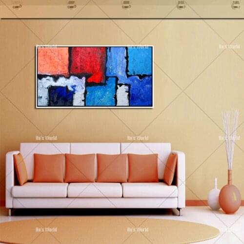 Chrismas gift 100% Hand Painted Abstract colourful Oil Painting on Canvas Modern home wall Decoration Handmade canvas picture