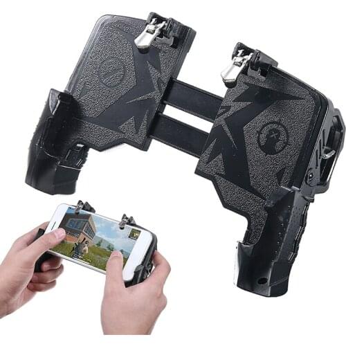 For Universal Mobile Phone 1pc Black Smartphone Game Controller Ergonomic Gamepad Console Handle Pohiks