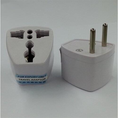 High quality New 100 Pcs / Lot Universal EU US AU to EU AC Travel Power Plug Charger Adapter Converter Travel Adaptors