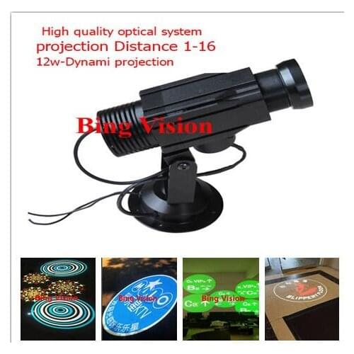 High quality LED advertising image projections lamp, led logo projections light 12w rotating projection lamp lndoor/3-color