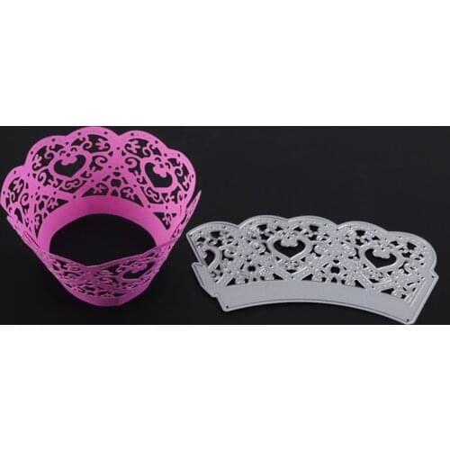 YLCD1544 Love Cake Lace Metal Cutting Dies For Scrapbooking Stencils DIY Album Cards Decoration Embossing Folder Die Cuts Tools