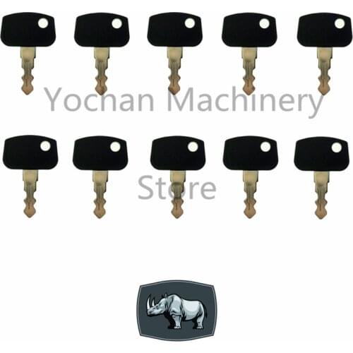 10 Piece PL501-68920 Ignition Key For Sakai Kubota Heavy Equipment Excavator Construction RTV500 ZD RTV900 B BX F GR T9 W9