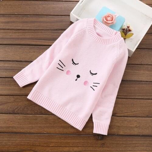 2020 Fashion Children Sweaters 2-6 Years Girls Sweaters Knit Sweater Clothing