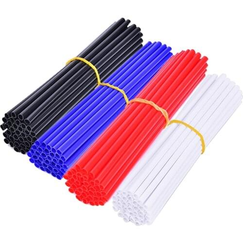 36pcs/72pcs Universal Spokes Skins Off Road Shrouds Covers Motorcycle Dirt Bike Enduro Wheel Rim
