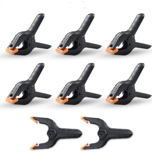 Backdrop Spring Clamps 4.5 Inch 8 Pack Adjustable Heavy Duty Clip for Muslin/Paper Photo Studio Backdrop Stand kit Photography
