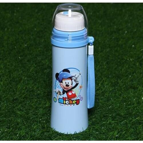 Disney cartoon childrens cute pattern Drink cup shatter-resistant leakproof vacuum insulation pot out travel Straight drink cup