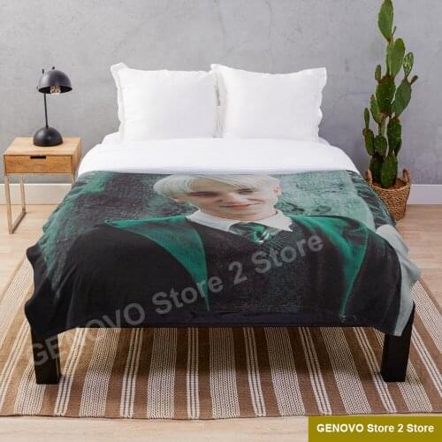 Draco malfoy Blanket Fleece Cartoon Print Children Warm Bed Throw Blanket newborn bayby Adult Blanket