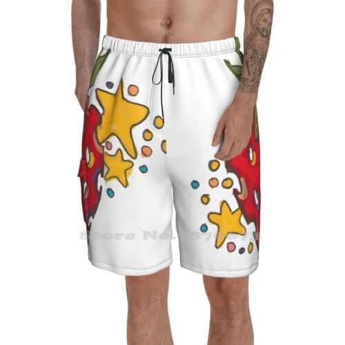 Cosmic Star Stawberry Quick Dry Swimming Beach Shorts Stawberry Star Star Vs The Forces Of Evil Fruit Garden