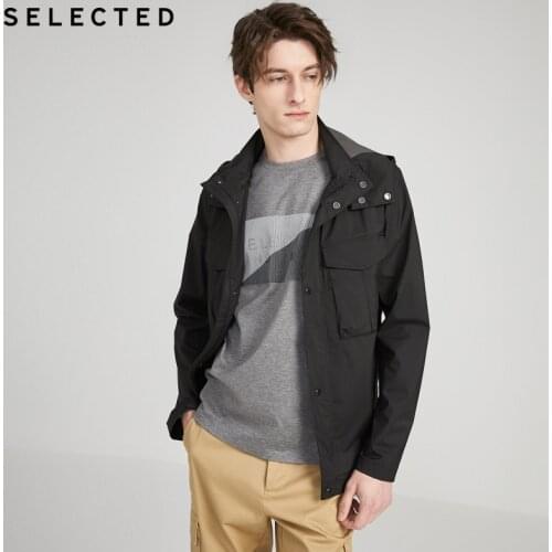 SELECTED Detachable Hooded Outdoor Mens Functional Multiple-pockets Jacket S|420121507