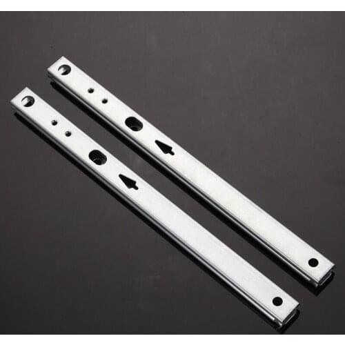 2Pcs 8"-16" Ball Bearing Drawer Slides Furniture Slide Steel Ball Bearing Slides Keyboard Cabinet Cupboard Drawer Runners
