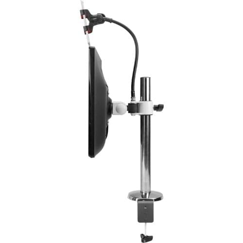 DL-T900A 10"-27" 25kg stainless steel soporte de single monitor desktop stand holder vesa mount with phone clamp