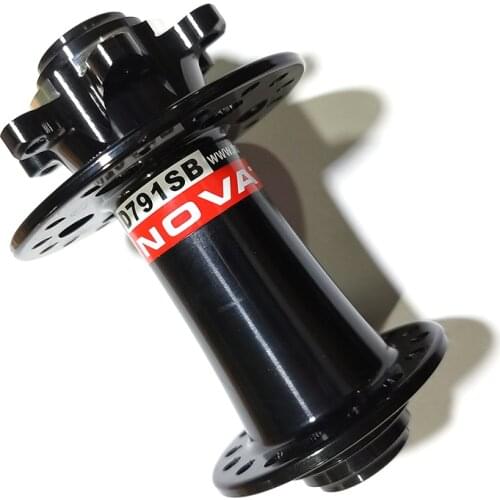 Novatec D791SB MTB J-Bend disc 6 bolt front hub 155g 24h 28h 32h QR M9 9x100mm Thru axle M15 9mm 12mm 15mm 12x100 15x100 black