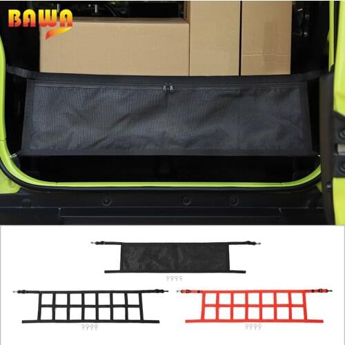 BAWA Car Trunk Organizer Cargo Net Cover Storage Bag Accessories for Suzuki Jimny 2019 2020 2021 Car Cover Interior Parts