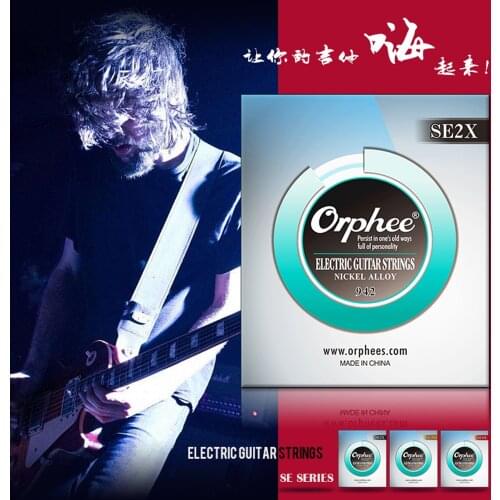 Orphee SE SERIES Nickel Alloy Plated for Electric Guitar Strings Replacement guitar accessories 1SET/6PC