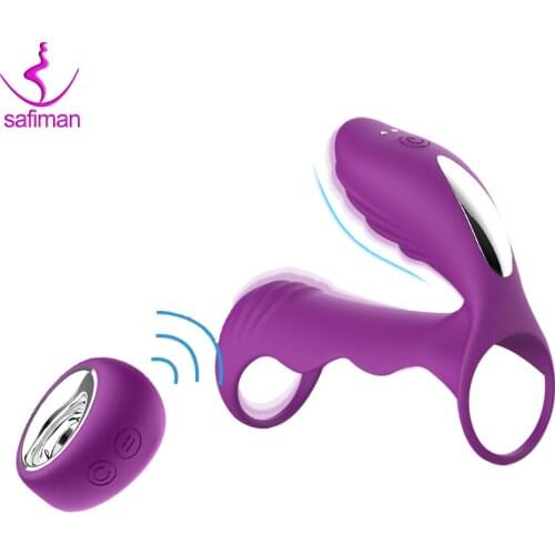 Wearable Big Dildo Vibrator Sex Toys for Man Adult Couple with Wireless Remote Control Clitoris Stimulation Penis Trainer