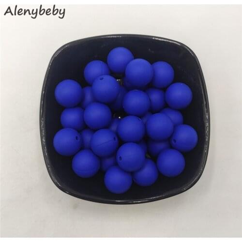 Food Grade Silicone Round Pearl Beads Teether 12/15mm Baby Teething Necklace DIY Pacifier Chain Care Infan Teether Product