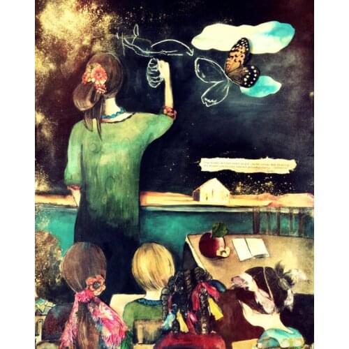 The teachers gift Diamond Embroidery Full Round 5D Diy Kit Diamond Painting Cross Stitch