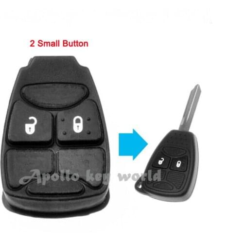 2 Button Replacement Remote Rubber Button Pad For Chrysler (Small Button)5PCS/lot