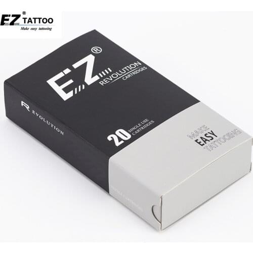 RC1001RL EZ Tattoo Needles Revolution Cartridge Round Liner Sterilized #10 0.30 mm for Tattoo&Micro Permanent Makeup Eyebrows