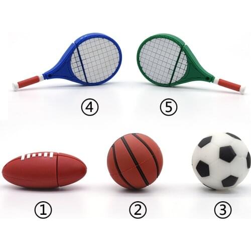 Sports USB Flash Drive Rugby PenDrive Football Pen Drive Basketball/tennis Usb Stick U Disk Gift 4gb 8g 16g 32gb 64Gb Flash Usb