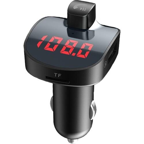 Smart Quick Charger Bluetooth Car Kit FM Transmitter USB MP3 Music Player Handsfree Calling Phone Adapted to Different Vehicles
