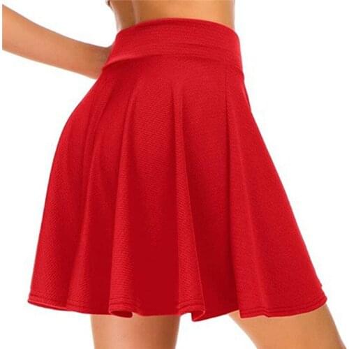 Ladies Casual Solid Color A Line Skirts Women Slim High Waist Skirt Hot Sale Heigh Quality Skirts For Female