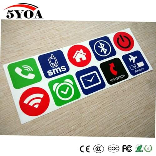 10pcs/lot NFC Tags Stickers NFC213 13.56mhz Label Rfid Tag Card Adhesive Key Tags llaveros llavero Token Patrol