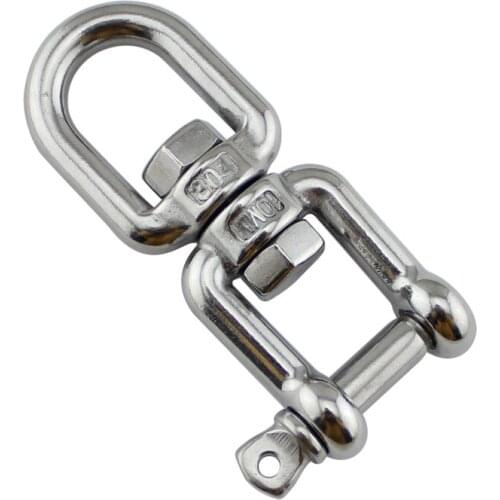 10pieces per lot, 4mm stainless steel swivel shackles, jaw and eye type , dog chains using shackle swivels
