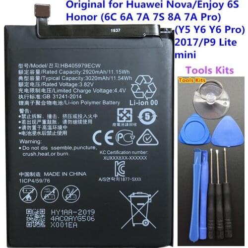 100% Original HB405979ECW Battery For Huawei Y5 2017 Y5 III Dual Sim MYA-L03 MYA-L23 MYA-L02 MYA-L22 Cell Mobile Phone