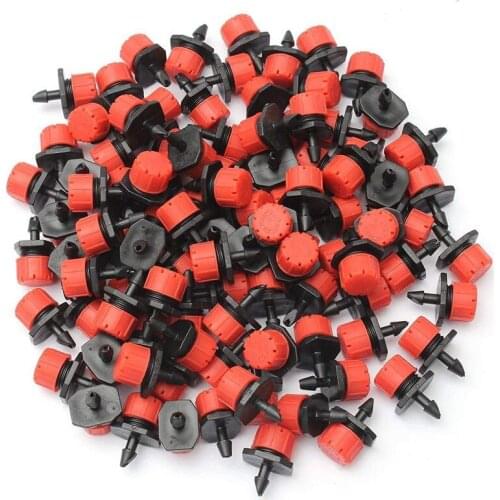 100pcs/lot Garden Irrigation System Accessories Tools Adjustable Can Closed Drip Irrigation Atomization Spray Gun Watering E1135