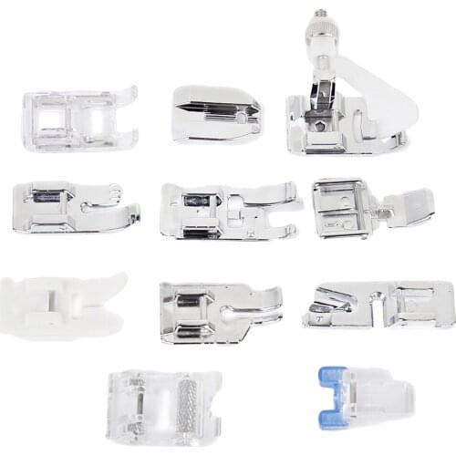 11x Multi-purpose Presser Feet for Brother Singer Domestic Sewing Machine Set Sewing Tools Household Embroidery Machine Foot
