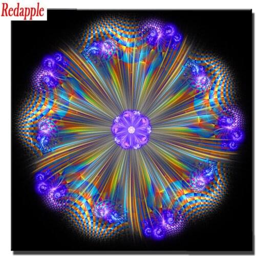 5D DIY Mandala flower scenery Full Diamond Embroidery Diamond Painting Cross Stitch Rhinestone mosaic painting Home Decoration