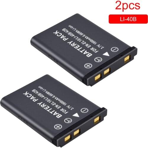 PALO Camera batteries 3.7V 1800mAh Li-40B Li40B EN-EL10 EN EL10 digital rechargable battery for Olympus Nikon Fujifilm Kodak