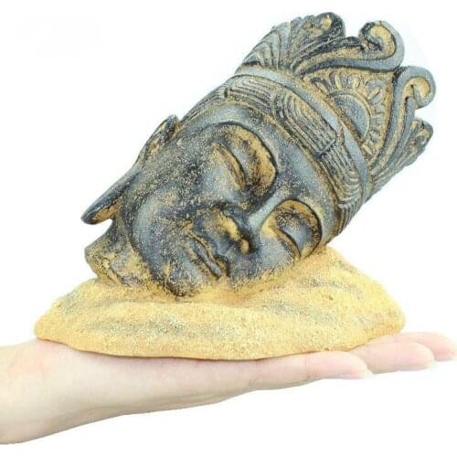 Aquarium Decoration Fish Tank Landscaping Buddha Ornaments Fish Shelter Cave Aquascape Landscape Home Decor Accessories