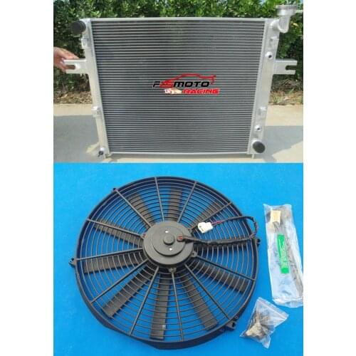 Aluminum Alloy Radiator + FAN For Jeep Grand Cherokee WJ/WG 4.7L V8 W/O TOC 1999-2005 04 03 02 01