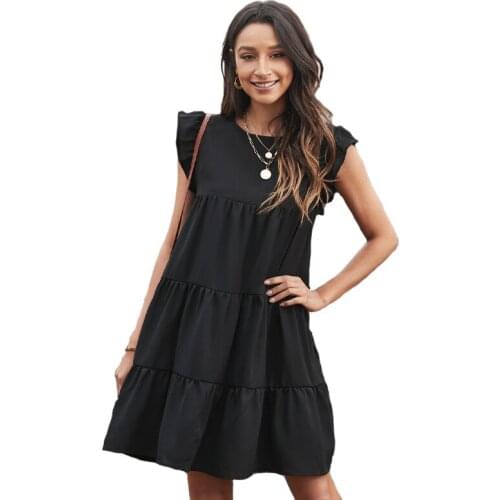 Feelycc Short Sleeve Dresses