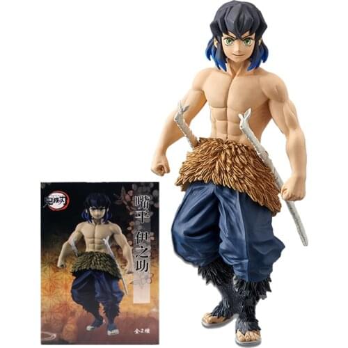 16cm Demon Slayer Anime Figures Hashibira Inosuke Figurine Standing Figure PVC Finished Goods Model Toys Doll Gifts for Kids