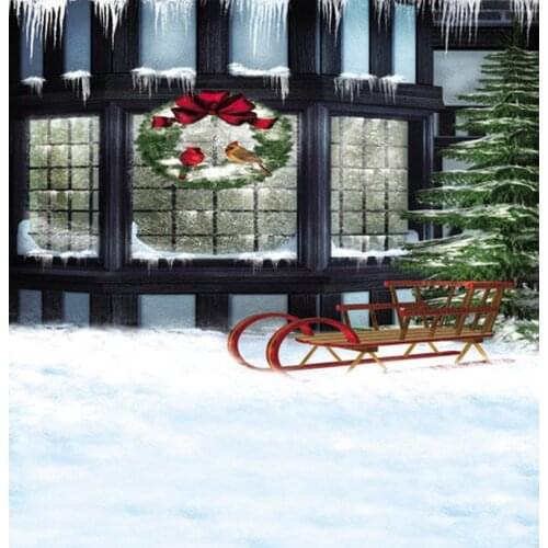 Winter Snow Tree Photography Backdrops Photo Props Studio Background 5x7ft