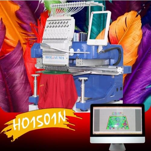 China 10 years service ! Neweset Europe type single head 15 color hat uniform embroidery machine quality same as tajima machine