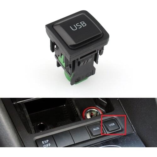 RCD510 RNS315 Car USB Adapter Switch Button For vw Passat B6 B7 CC Golf 6 MK6 VI Jetta 5 MK5 6 Tiguan Touran Polo EOS Scirocco