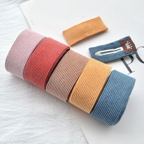 10m 25mm Grosgrain Ribbons DIY Baby Headband Hair Clips Material DIY Hair Bowknot Accessories corduroy fabric Ribbon