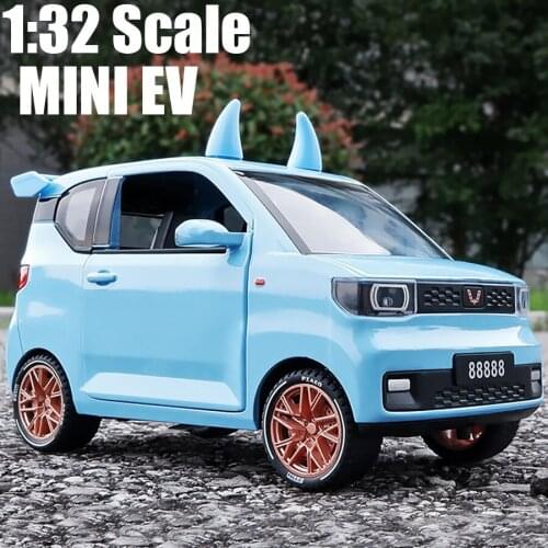 1:32 Scale MINI EV Diecast Alloy Metal Car Model Pull Back Car Toy Vehicles Miniature Birthday Gift Free Shipping