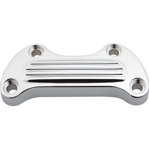 Motorcycle 1" Chrome Upper Handlebar Top Clamp Risers For Dyna Electra Glide Softail Breakout Fat Boy Sportster XL 1200 883