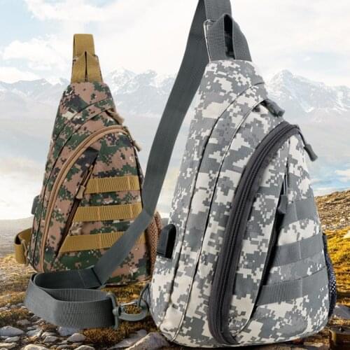 Outdoor Camping Sports Hiking Military Tactical Shoulder Bag for Men 2021 New Trekking Climbing Crossbody Fishing Chest Bag Male