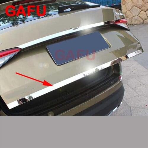 For SKODA KODIAQ 2017 2018 2019 2020 Sticker Stainless Steel back door Tailgate trim 1pcs Car Accessories