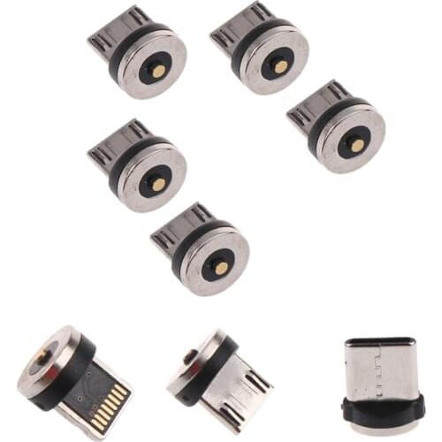 New Hot Sale 5pcs mobile phone charger magnetic data cable head charging cable adapter