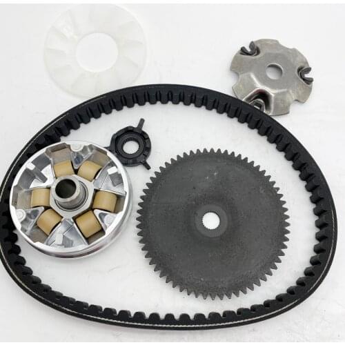 New GY6 49cc 50cc Clutch Variator Scooter Moped ATV GO KART Roller FAN engine I VA03 W/ Drive Belt