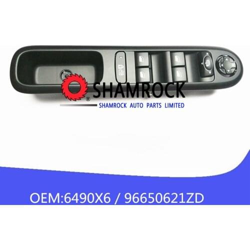 DRIVER FRONT POWER FOLDING WINDOW CONTROL SWITCH oem 96650621ZD/ENV 01010444/96644915XT for 2009-2016 Ppeugeot 3008 5008