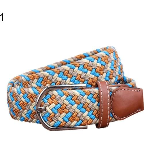 Fashion Belt For Men Women Luxury Woven Design Braided Stretch Casual Dress Jeans Accessories портупея