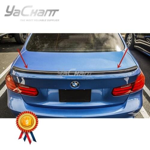 Car-Styling Dry Carbon Fiber Rear Spoiler Fit For 2012-2017 3 Series F30 F35 Sedan & F80 M3 VRS M-Sport Style Trunk Spoiler
